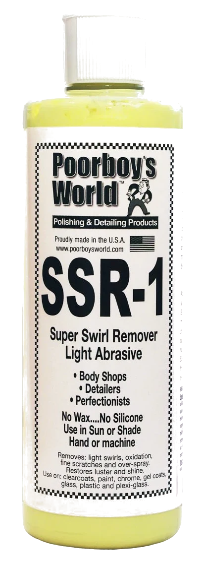 POORBOY'S WORLD SSR 1 Light Abrasive Swirl Remover lekko ścierna pasta polerska 473ml