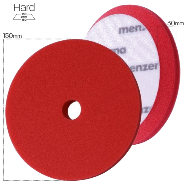 Menzerna Premium Heavy Cut Foam Pad Red mocno tnący pad polerski gąbka 150mm - MZ-26900.224.010