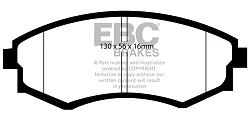 DP1581 Klocki hamulcowe ULTIMAX2 EBC Brakes Ssangyong Rexton