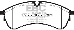 DPX2339 Klocki hamulcowe ULTIMAX2 EBC Brakes Volkswagen COMMERCIAL Crafter CR50 MAN COMMERCIAL TGE