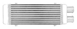 Intercooler 450x180x65mm jednostronny Kolor FMIC.EU