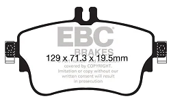 DP42164R Klocki hamulcowe YELLOWSTUFF EBC Brakes Mercedes-Benz AClass W176 A160 AClass W176 A160D AClass W176 A180 AClass W176 A180D BClass W246 B160D BClass W246 B180 BClass W246 B180D
