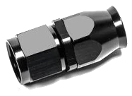 AN10 Hose End Straight PTFE Black Radium Engineering
