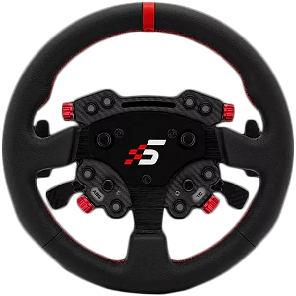 Skórzana Kierownica GT 330mm Typ R SIMAGIC Panel Kontrolny GT Pro Hub(K)  Łopatki Zmiany Biegów Symulator Simracing - GTpro-R(K)(Leather)