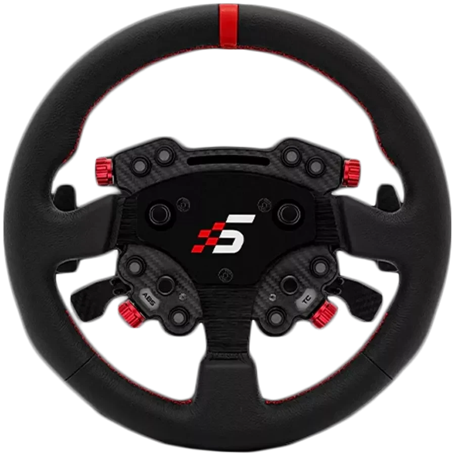 Skórzana Kierownica GT 330mm Typ R SIMAGIC Panel Kontrolny GT Pro Hub(K)  Łopatki Zmiany Biegów Symulator Simracing - GTpro-R(K)(Leather)