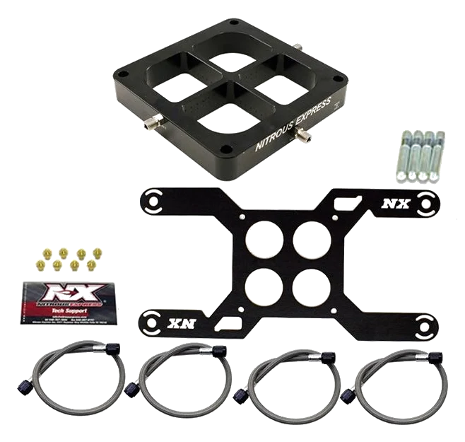 Dual Stage Billet Crossbar Plate Convesion 4500 Flange 100-1000Hp Nitrous Express NX NX647