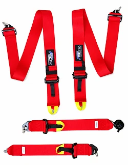 Pasy sportowe FMIC.Pro FIA 2031 8854/98 4-punktowe 3"x 3" Czerwone