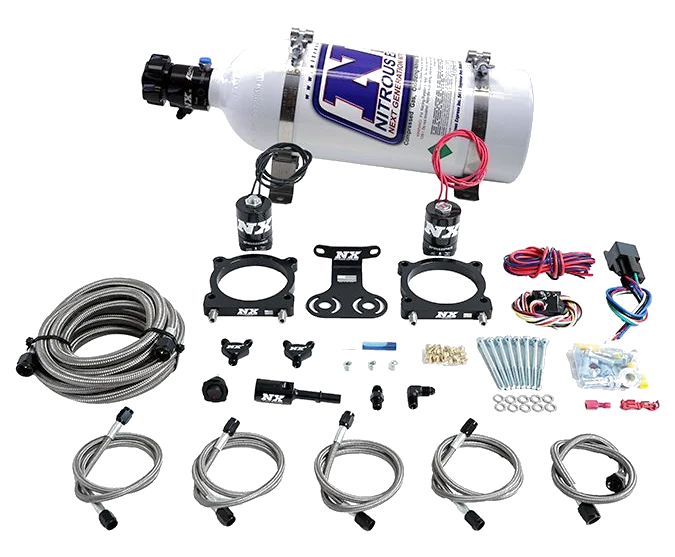 Dual Throttle Body Plate System with 5Lb Bottle for Ford Mustang 5.0L 2024+ Nitrous Express NX 20964-05