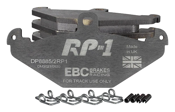 DP8885/2RP1 Sportowe klocki hamulcowe RP-1 Racing EBC Brakes Lotus 340R Elise Series 1 Elise Series 2 Elise Series 3 Europa Exige Series 1 Exige Series 2 Opel Speedster STRATHCARRON Tesla Ro