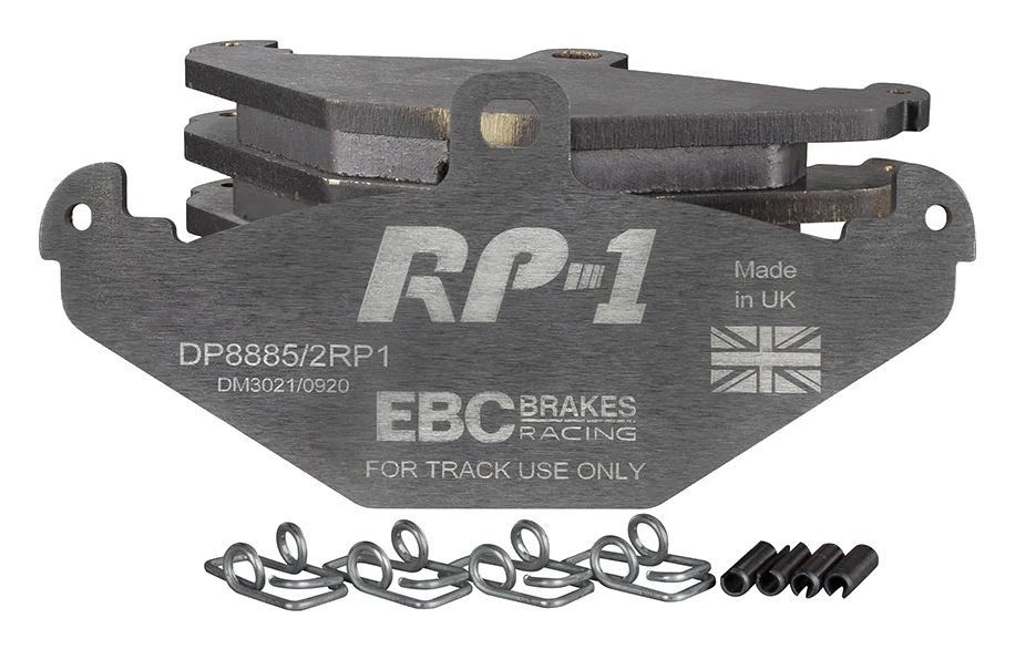 DP8885/2RP1 Sportowe klocki hamulcowe RP-1 Racing EBC Brakes Lotus 340R Elise Series 1 Elise Series 2 Elise Series 3 Europa Exige Series 1 Exige Series 2 Opel Speedster STRATHCARRON Tesla Ro