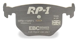 DP81118RP1 Sportowe klocki hamulcowe RP-1 Racing EBC Brakes BMW 3 Series E46 330 3 Series X 4WD E46 330 M3 E46 X3 E83 Z4 E85 Z4 E86 BMW ALPINA B3 E46 Maserati Ghibli AM336 WIESMANN MF 3 BMW