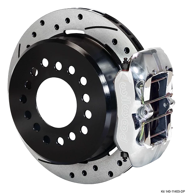 Wilwood 140-11403 Zestaw Hamulców Tylnych Forged Dynapro Low-Profile Wiercony Polerowany