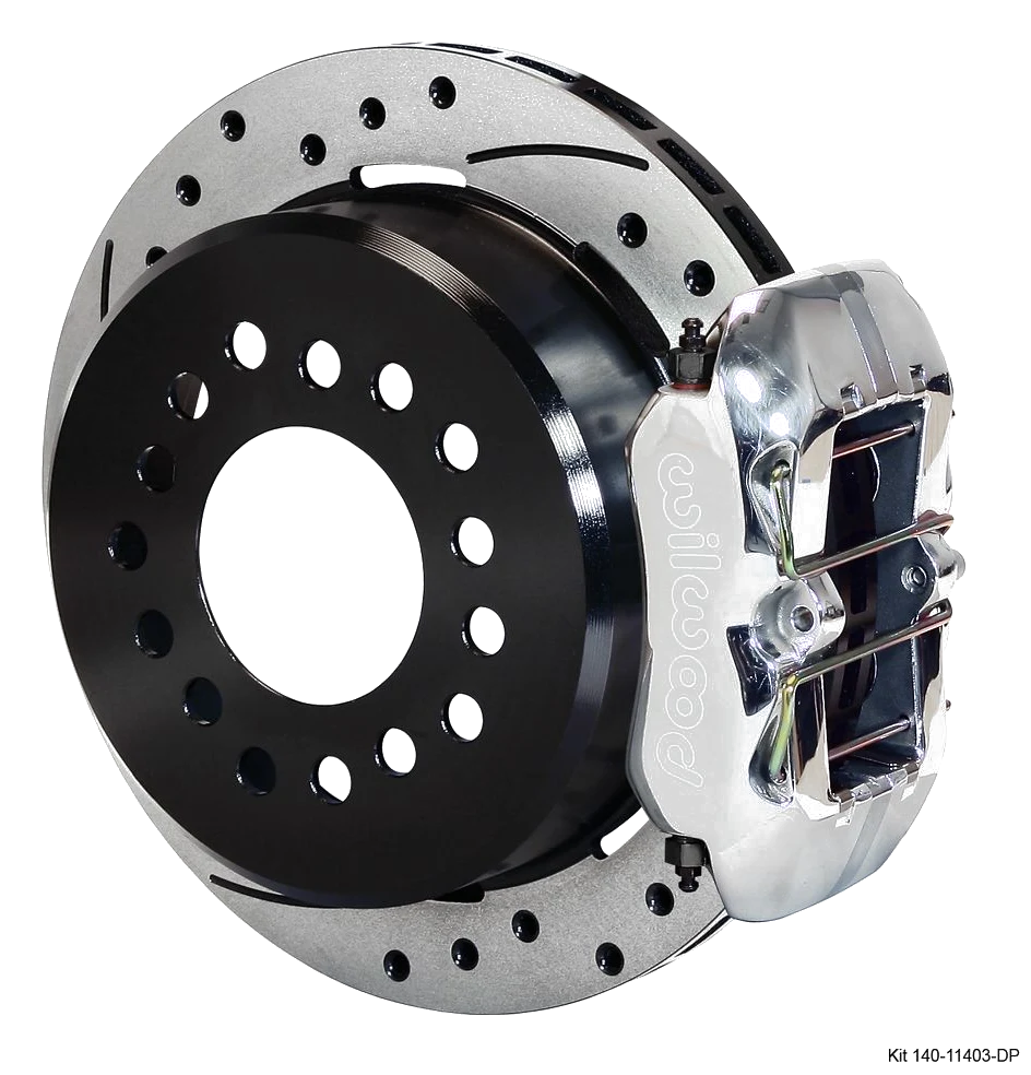 Wilwood 140-11403 Zestaw Hamulców Tylnych Forged Dynapro Low-Profile Wiercony Polerowany