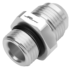 AN10 1/2" NYPEL ADAPTER MĘSKO MĘSKI Srebrny