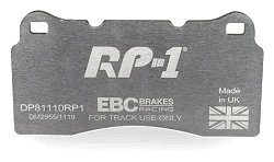 DP81110RP1 Sportowe klocki hamulcowe RP-1 Racing EBC Brakes Aston Martin DB7 Vanquish Chrysler USA Viper SRT-10 Daimler Super V8 DE TOMASO Pantera 90 Si Dodge USA SRT Viper Viper SRT-10 Vipe