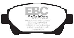 DPX2061 Klocki hamulcowe ULTIMAX2 EBC Brakes Aston Martin Cygnet Toyota iQ