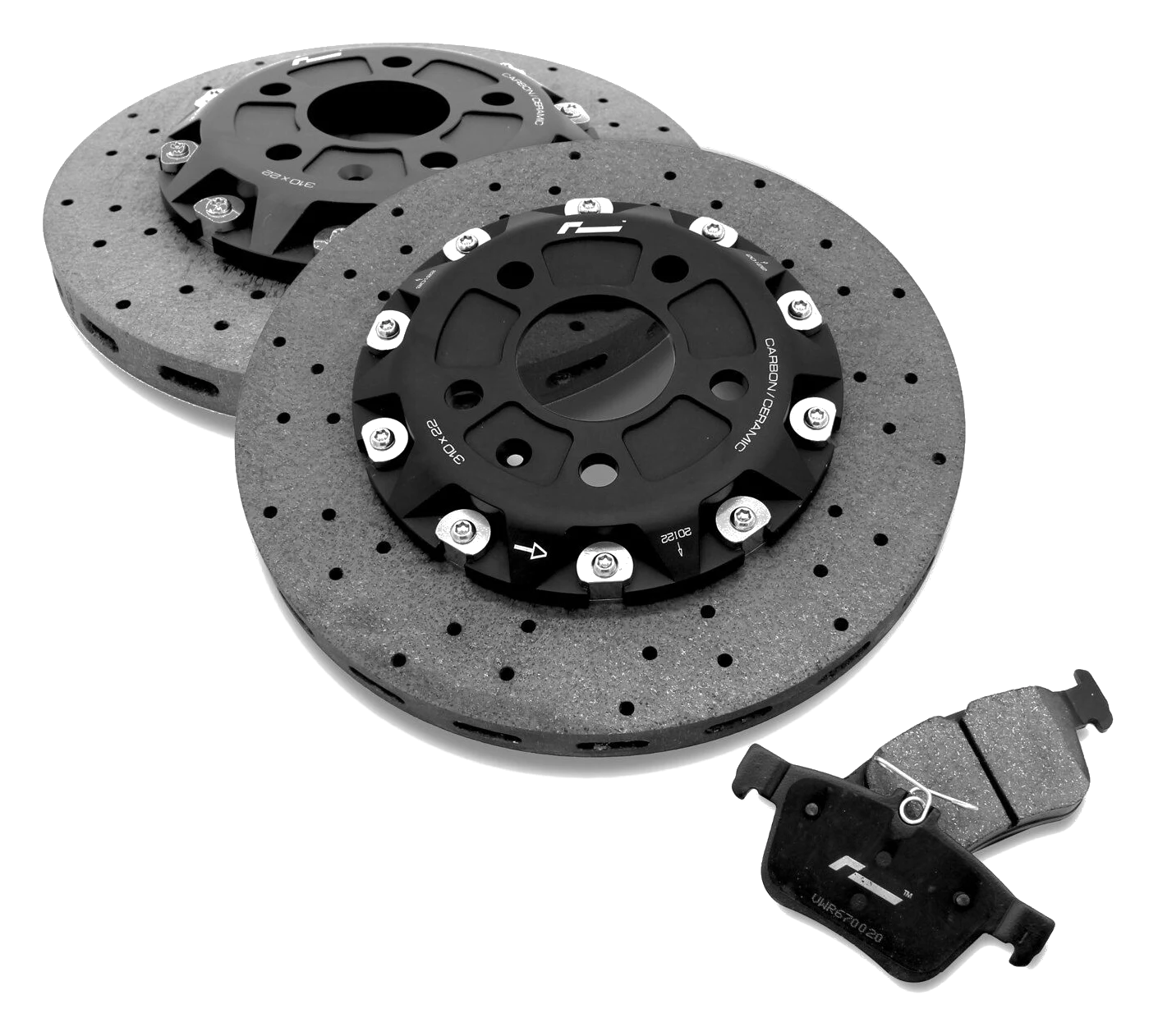 Stage 3+ Carbon Rear Discs Pads and Rotors 310mm pair