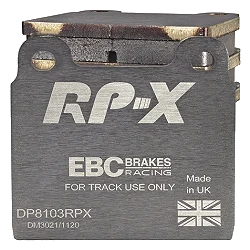 DP8103RPX Sportowe klocki hamulcowe RP-X Racing EBC Brakes Alfa Romeo 1750 GTV 2000 GTV Berlina 1750 Berlina 2000 Montreal Spider BITTER CD BMW 1800 2000C 2000CS DINO 246 308 Ferrari 208 246