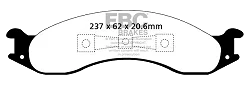 DP61257 Klocki hamulcowe GREENSTUFF EBC Brakes Ford Econoline E250 Econoline E35