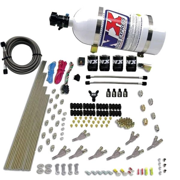 8-Cyl S.T.D (Annual Nozzle) Direct Port for EFI Applications 10LB Nitrous Express NX 80018EFI-10