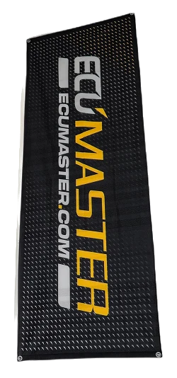 Flaga 70cm x 200cm czarna Ecumaster