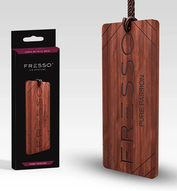 FRESSO Pure Passion elegancka drewniana zawieszka zapachowa