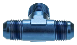 Adapter Trójnik Męski/Męski/Męski AN12 - 3/4 NPT - AN12 Niebieski