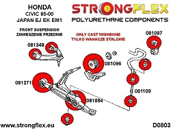 081096B: Tuleja wahacza przedniego dolnego tylna Honda Civic