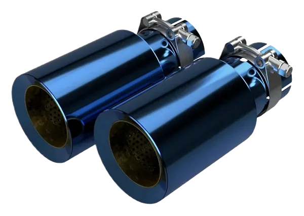 Tytanowe końcówki wydechu niebieskie Restomotive - RST-701.000.000.000-N
