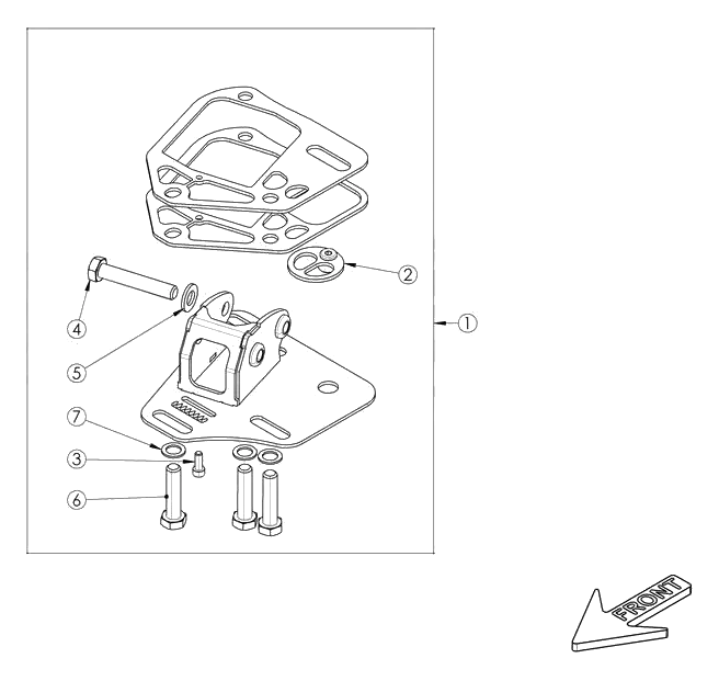 Rear Knuckle Mount Assembly Left Wisefab WF361_700LA