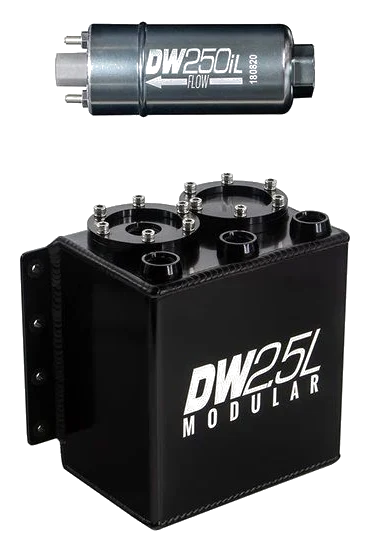 DeatschWerks 2.5L Surge Tank with 250iL In-Line Fuel Pump