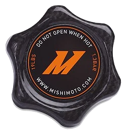 Korek chłodnicy karbon Mishimoto 1.3 Bar mały