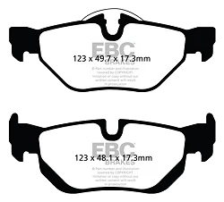 DP52069NDX Klocki hamulcowe BLUESTUFF NDX EBC Brakes BMW 1 Series E81 120 1 Series E81 123 1 Series E81 130 1 Series E82 Coupe 120 1 Series E82 Coupe 123 1 Series E82 Coupe 125 1 Series E87