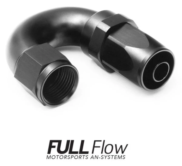 Nuke Performance Full Flow AN Hose End Fitting 180 Degree AN4