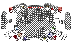 Hub Panel Kontrolny Kierownicy GT Pro SIMAGIC Łopatki Zmiany Biegów Symulator Simracing