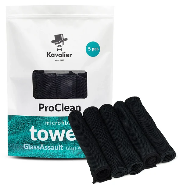KAVALIER ProClean Microfiber Towel - GlassAssault Glass Whisperer 5pack