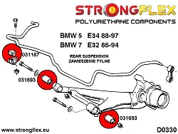 031693A: Tuleja wahacza tylnego SPORT BMW e24