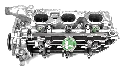 Listwa paliwowa zestaw górnego montażu Subaru Phase-I EZ30 Radium Engineering