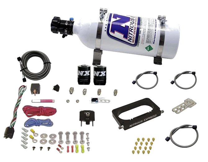 4 Valve Nitrous Plate System-Monoblade Throttle Body with 5Lb Bottle for Ford Nitrous Express NX 20950-5