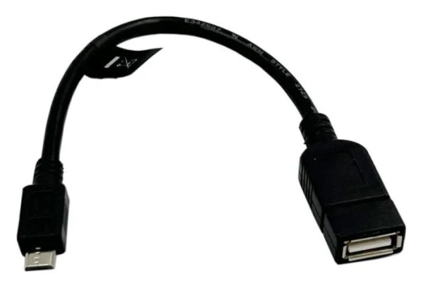 Ecumaster Kabel AA0035 OTG USB 2.0 USB A gniazdo USB B micro wtyk 0,2m czarny