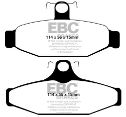 DP41165R Klocki hamulcowe YELLOWSTUFF EBC Brakes Aston Martin Virage Virage Volante V8 Coupe V8 Volante Chevrolet Corvette C4 Aston Martin Virage Virage Volante V8 Coupe V8 Volante Chevrolet