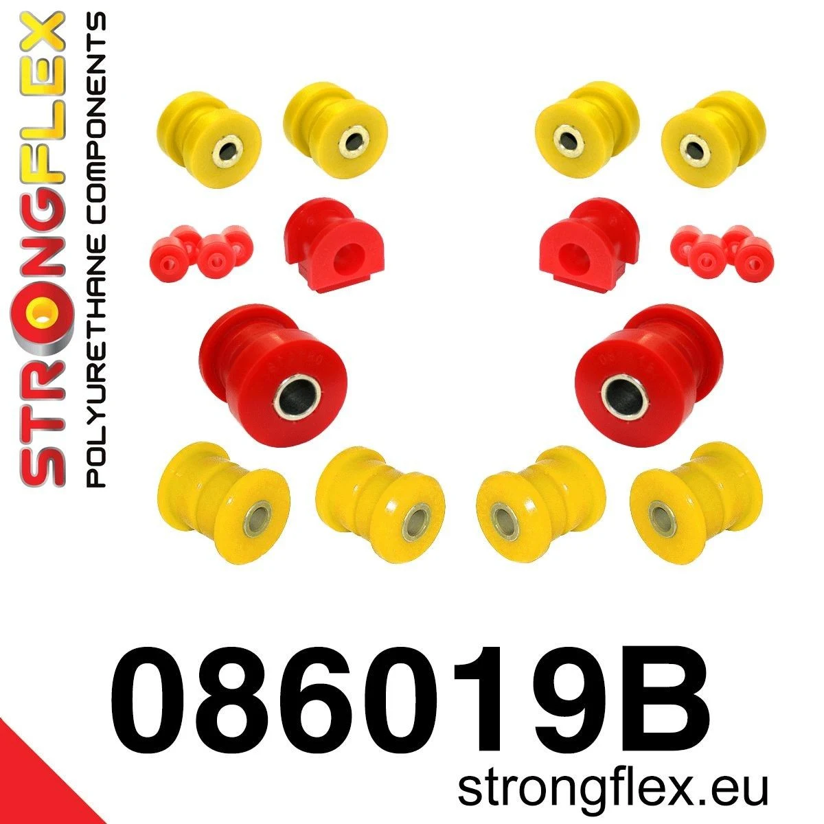 086019B: Zestaw poliuretanowy zawieszenia przedniego Rover 400