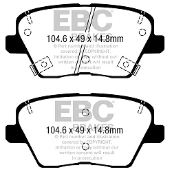 DPX2363 Klocki hamulcowe ULTIMAX2 EBC Brakes Hyundai KIA Ceed CD ProCeed CD XCeed i30 PD