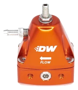 DeatschWerks DWR1000iL In-Line Adjustable Fuel Pressure Regulator (AFPR) Orange