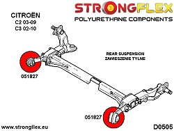 051827B: Tuleja belki tylnej Citroen C2