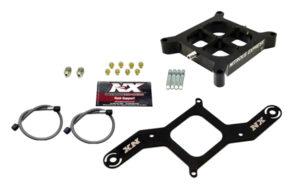 Single Entry Pro Power Crossbar Plate Convesion 4150 Flange 100-500Hp Nitrous Express NX NX609
