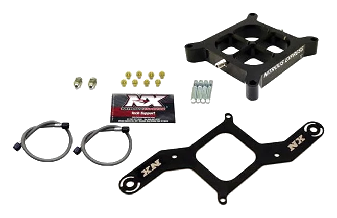 Single Entry Pro Power Crossbar Plate Convesion 4150 Flange 100-500Hp Nitrous Express NX NX609