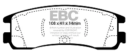 DP61122 Klocki hamulcowe GREENSTUFF EBC Brakes Chevrolet Trans Sport BUICK Rendezvous Chevrolet Venture OLDSMOBILE Silhouette Pontiac Aztek Montana Trans Sport