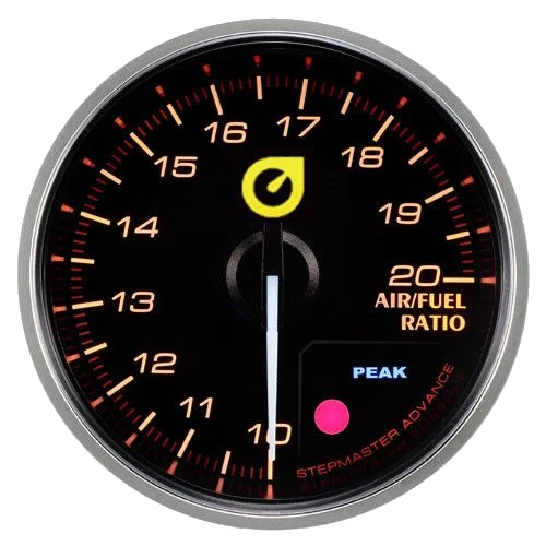 Wskaźnik New Auto Gauge AFR 52mm bursztynowy