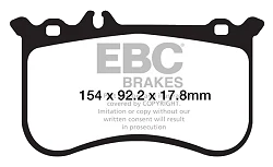 DP42138R Klocki hamulcowe YELLOWSTUFF EBC Brakes Mercedes-Benz CLS C218 CLS500 CLS Shooting Brake X218 CLS500 SLC R173 SLC43 AMG SLK R172 SLK55 AMG Mercedes-Benz CL550 C216 CLS550 C218 E550